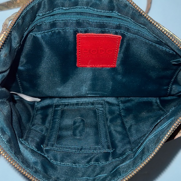 HOBO INTERNATIONAL Metallic Crossbody Purse Mara Bag Watercolor Floral - Picture 9 of 13